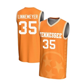 Ben Linnemeyer Game Orange Youth Tennessee Volunteers Replica Lightweight Icon Print Basketball Jersey