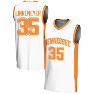 Ben Linnemeyer Game White Men's Tennessee Volunteers Replica Basketball Jersey