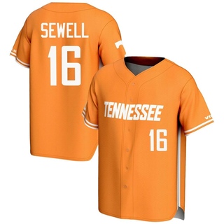 Camden Sewell Game Orange Youth Tennessee Volunteers Replica Lightweight Baseball Jersey