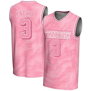 Dalton Knecht Game Pink Youth Tennessee Volunteers Replica Lightweight Fashion Basketball Jersey