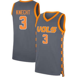Dalton Knecht Replica Gray Youth Tennessee Volunteers Basketball Jersey
