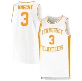Dalton Knecht Replica White Men's Tennessee Volunteers Retro Basketball Jersey