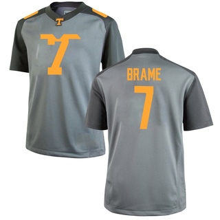Dasaahn Brame Game Gray Men's Tennessee Volunteers Jersey