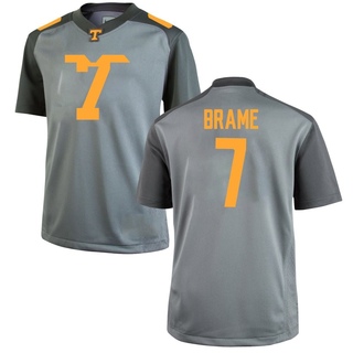Dasaahn Brame Game Gray Youth Tennessee Volunteers Jersey