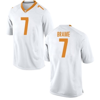 Dasaahn Brame Game White Men's Tennessee Volunteers Jersey