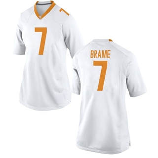 Dasaahn Brame Game White Women's Tennessee Volunteers Jersey