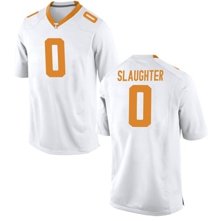 Doneiko Slaughter Game White Men's Tennessee Volunteers Jersey
