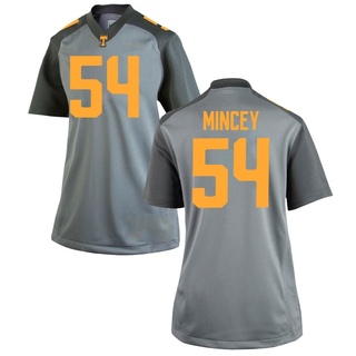 Gerald Mincey Game Gray Women's Tennessee Volunteers Jersey