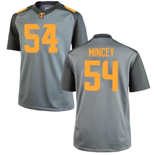 Gerald Mincey Game Gray Youth Tennessee Volunteers Jersey