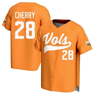 Grant Cherry Game Orange Men's Tennessee Volunteers Replica 2024 Baseball World Series Champions Commemorative Fashion Baseball 