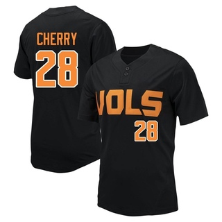 Grant Cherry Replica Black Men's Tennessee Volunteers Baseball Jersey