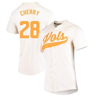 Grant Cherry Replica Cream Women's Tennessee Volunteers Vapor Untouchable Full-Button Baseball Jersey