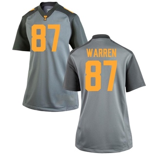 Jacob Warren Game Gray Women's Tennessee Volunteers Jersey