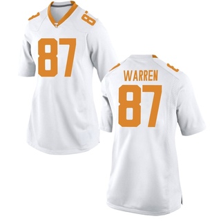 Jacob Warren Game White Women's Tennessee Volunteers Jersey