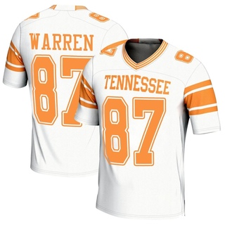 Jacob Warren Game White Youth Tennessee Volunteers Replica 2nd Football Jersey