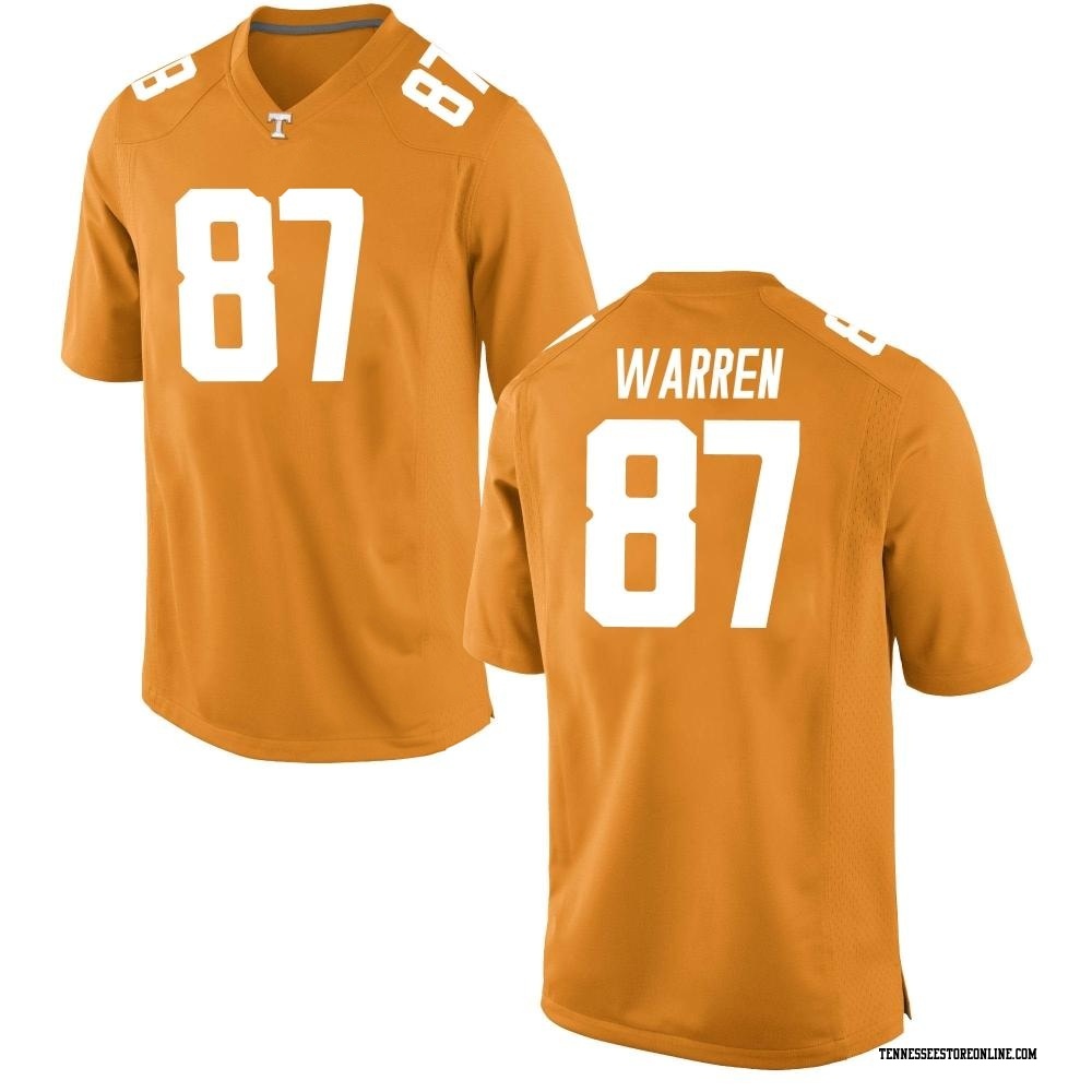 Jacob Warren Replica Orange Youth Tennessee Volunteers Jersey