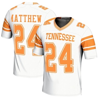 Jordan Matthews Game White Men's Tennessee Volunteers Replica 2nd Football Jersey