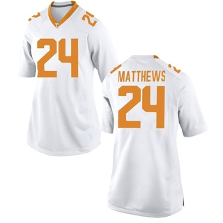 Jordan Matthews Replica White Women's Tennessee Volunteers Jersey