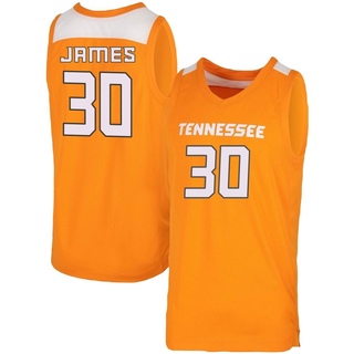 Josiah-Jordan James Replica Orange Men's Tennessee Volunteers Basketball Jersey