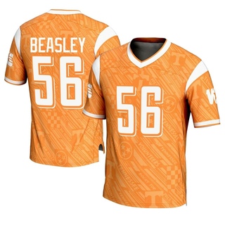 Kaleb Beasley Game Orange Men's Tennessee Volunteers Replica Highlight Print Football Jersey