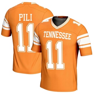 Keenan Pili Game Orange Men's Tennessee Volunteers Replica Football Jersey