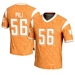 Keenan Pili Game Orange Men's Tennessee Volunteers Replica Highlight Print Football Jersey