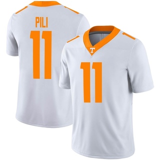 Keenan Pili Game White Men's Tennessee Volunteers Football Jersey
