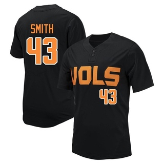 Nathan Smith Replica Black Men's Tennessee Volunteers Baseball Jersey