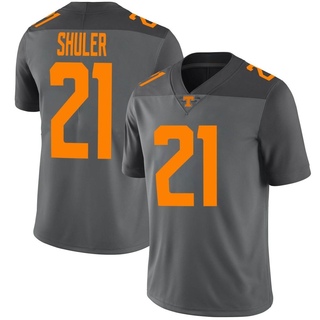 Navy Shuler Limited Gray Men's Tennessee Volunteers Football Jersey