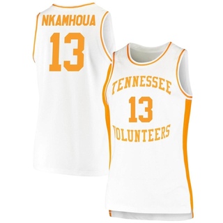 Olivier Nkamhoua Replica White Women's Tennessee Volunteers Retro Basketball Jersey