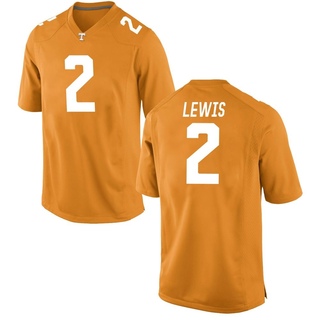 Peyton Lewis Game Orange Youth Tennessee Volunteers Jersey