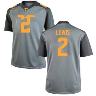 Peyton Lewis Replica Gray Youth Tennessee Volunteers Jersey