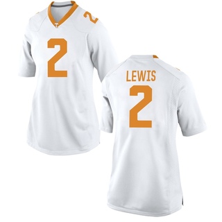 Peyton Lewis Replica White Women's Tennessee Volunteers Jersey