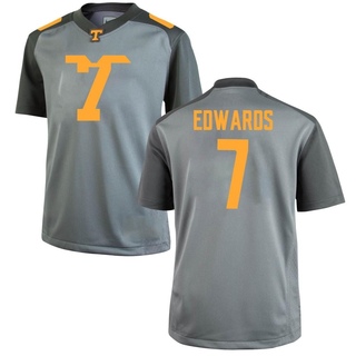Romello Edwards Game Gray Men's Tennessee Volunteers Jersey