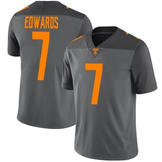 Romello Edwards Limited Gray Men's Tennessee Volunteers Football Jersey