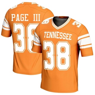 Solon Page III Game Orange Youth Tennessee Volunteers Replica Football Jersey