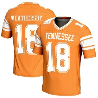 Tyree Weathersby Game Orange Men's Tennessee Volunteers Replica Football Jersey