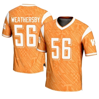 Tyree Weathersby Game Orange Men's Tennessee Volunteers Replica Highlight Print Football Jersey