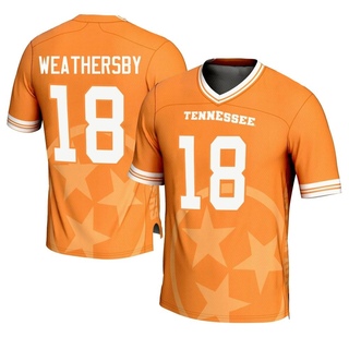 Tyree Weathersby Game Orange Youth Tennessee Volunteers Replica Icon Print Football Jersey