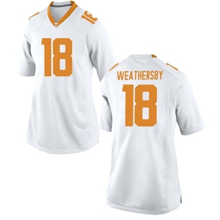 Tyree Weathersby Game White Women's Tennessee Volunteers Jersey