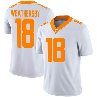 Tyree Weathersby Game White Youth Tennessee Volunteers Football Jersey