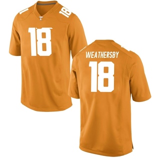 Tyree Weathersby Replica Orange Men's Tennessee Volunteers Jersey