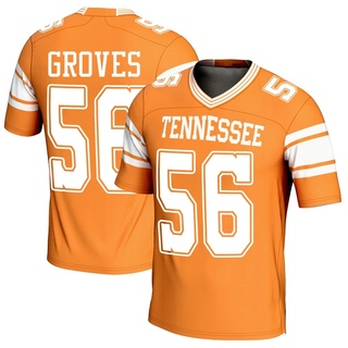 Zach Groves Game Orange Men's Tennessee Volunteers Replica Football Jersey