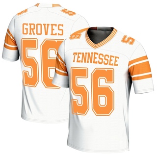 Zach Groves Game White Youth Tennessee Volunteers Replica 2nd Football Jersey