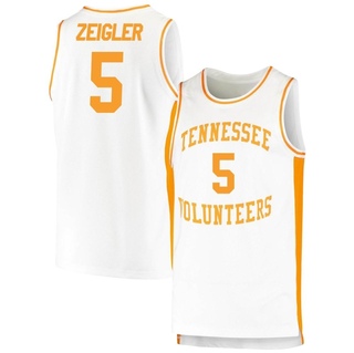Zakai Zeigler Replica White Youth Tennessee Volunteers Retro Basketball Jersey